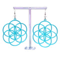 Large Seed of Life Earrings 3D Printed Choose Your Color & Hardware