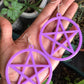 Large Pentagram Earrings 3D Printed Choose Your Color and Hardware