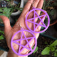 Large Pentagram Earrings 3D Printed Choose Your Color and Hardware